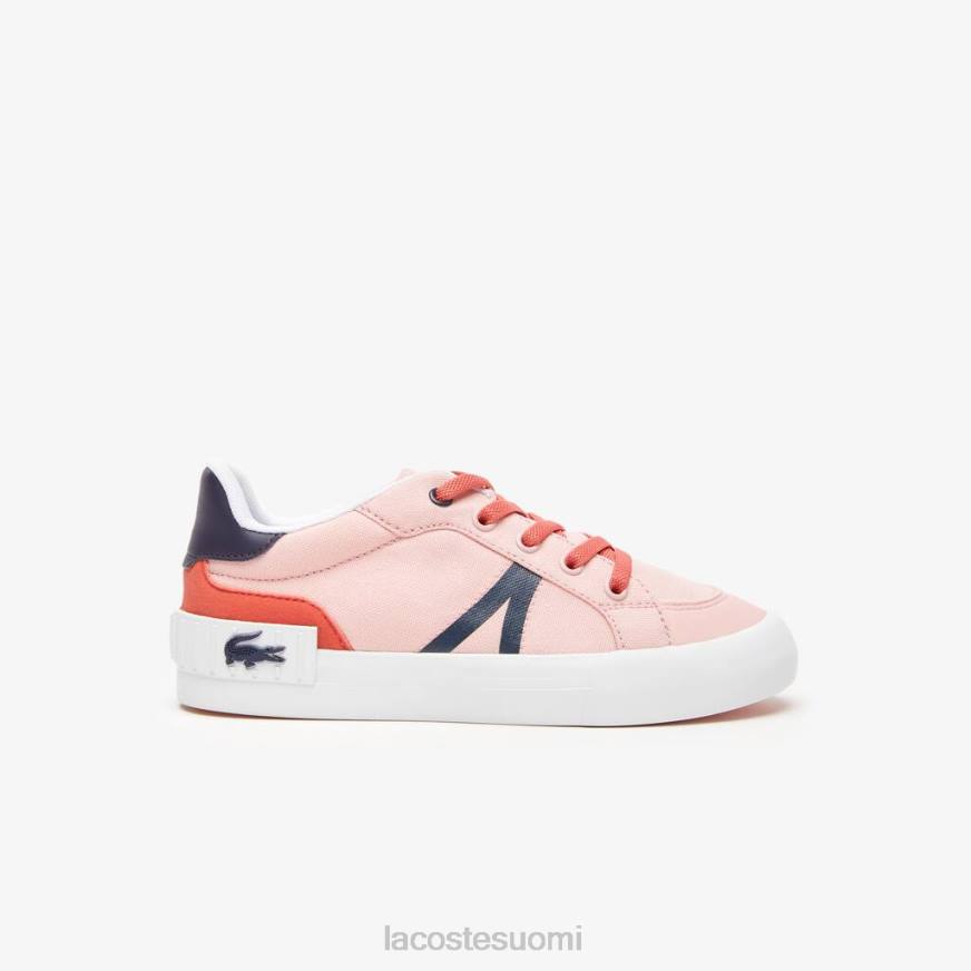 kenkiä Lacoste l004 tekstiililenkkarit pinkki/laivasto lapset VR263062