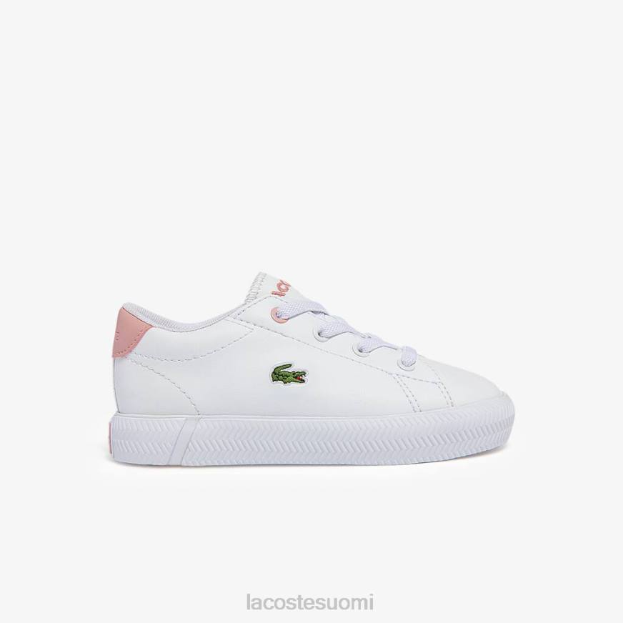 kenkiä Lacoste gripshot lenkkarit valkoinen & vaaleanpunainen lapset VR262970