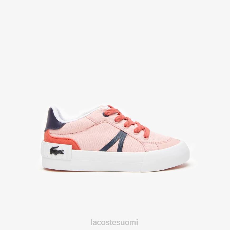 kenkiä Lacoste l004 tekstiililenkkarit pinkki/laivasto lapset VR262932