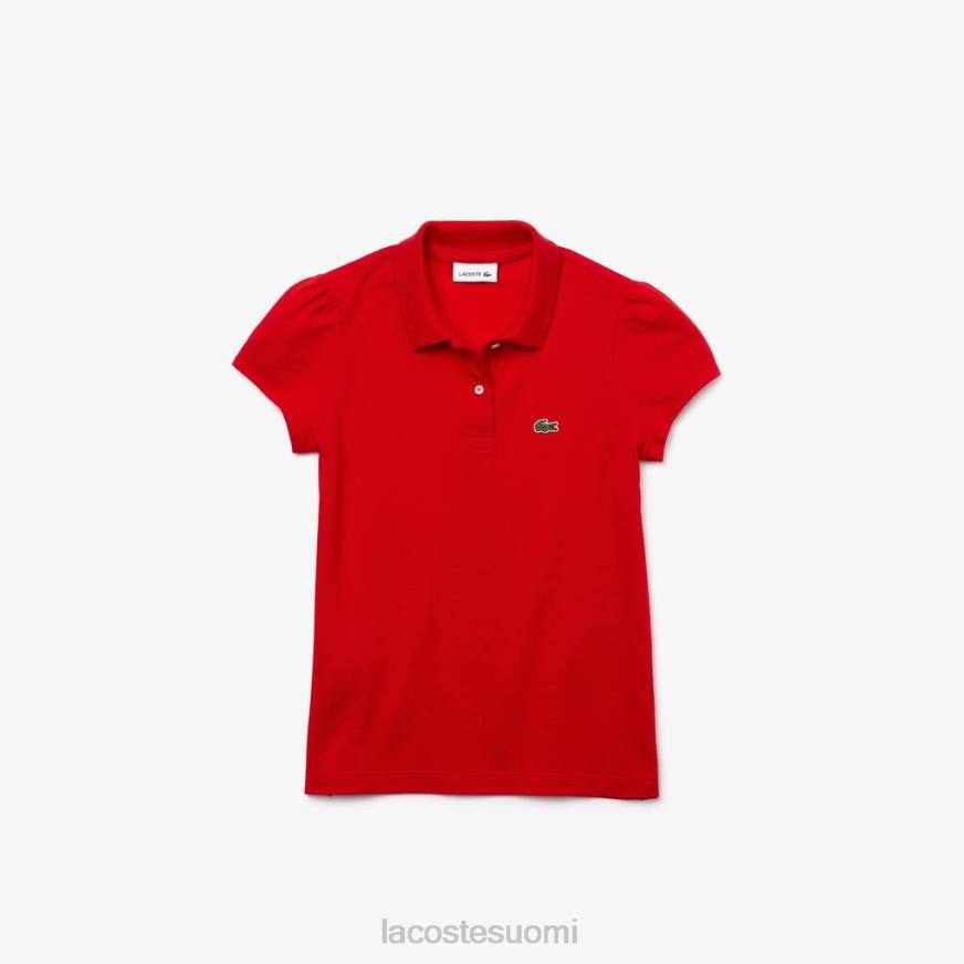 vaatetus Lacoste kampakaulus mini pique poolo punainen lapset VR262948