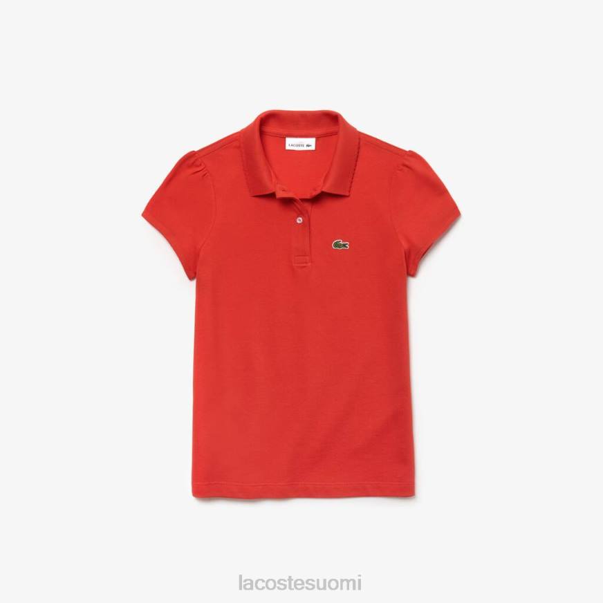 vaatetus Lacoste kampakaulus mini pique poolo punainen lapset VR262963