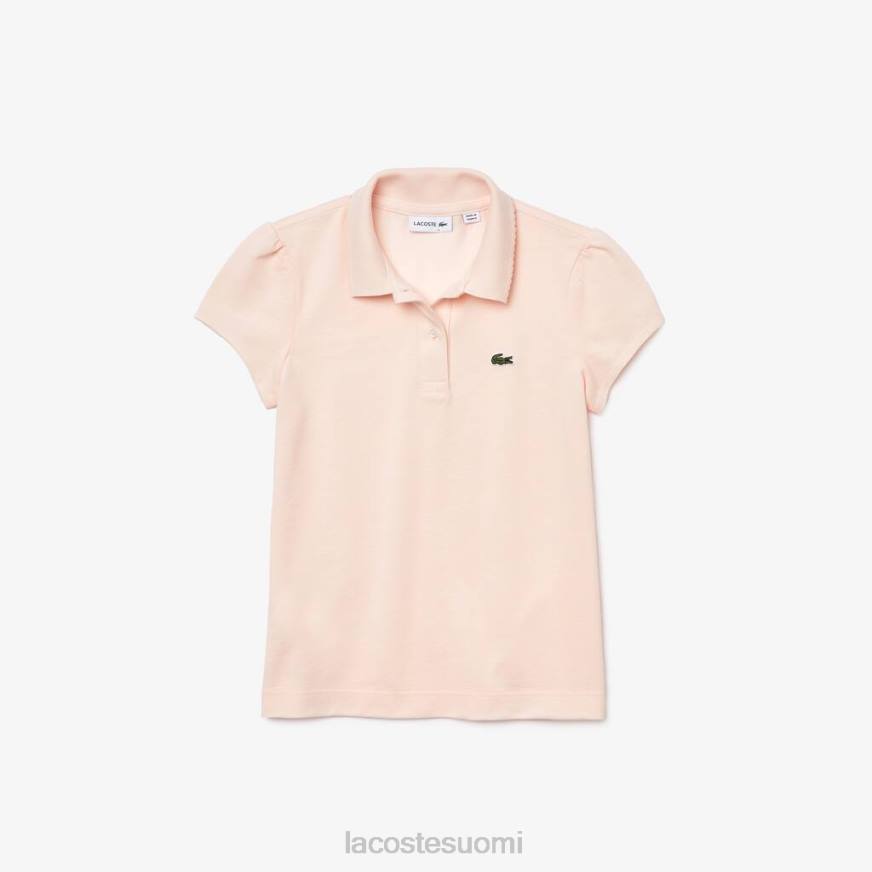 vaatetus Lacoste kampakaulus mini pique poolo vaalea pinkki lapset VR263127