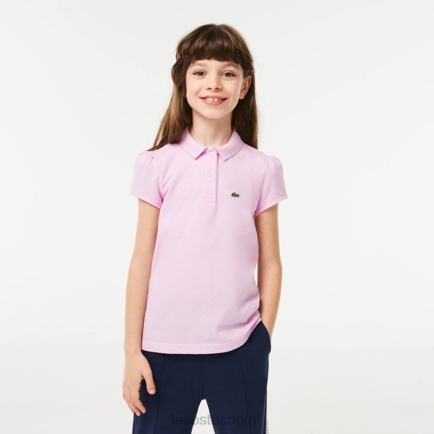 vaatetus Lacoste kampakaulus mini pique poolo vaaleanpunainen lapset VR262961