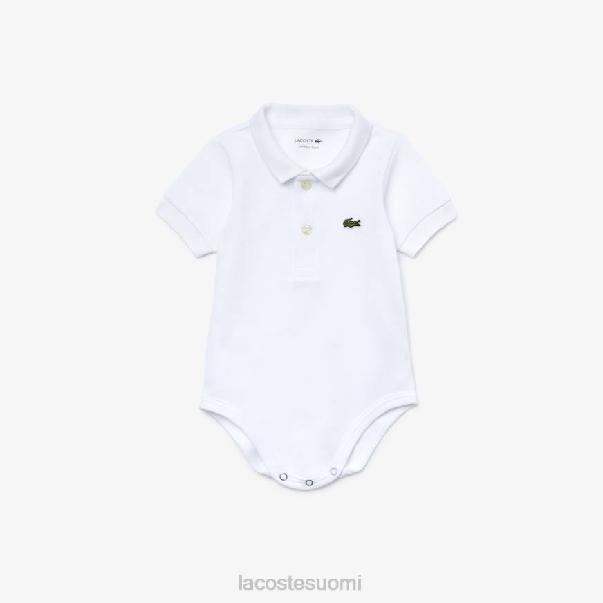 vaatetus Lacoste luomupuuvillasta pikee onesie box setti valkoinen lapset VR262988