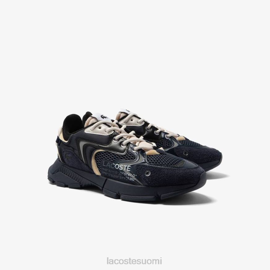 kenkiä Lacoste l003 neo tekstiililenkkarit musta/laivasto miehet VR261693