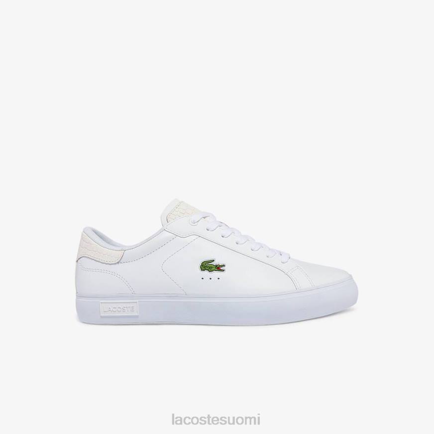 kenkiä Lacoste powercourt kiillotetut nahkalenkkarit valkoinen miehet VR261845