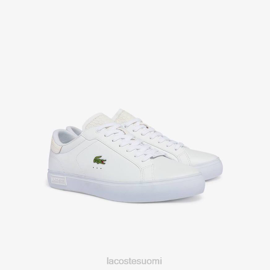 kenkiä Lacoste powercourt kiillotetut nahkalenkkarit valkoinen miehet VR261845