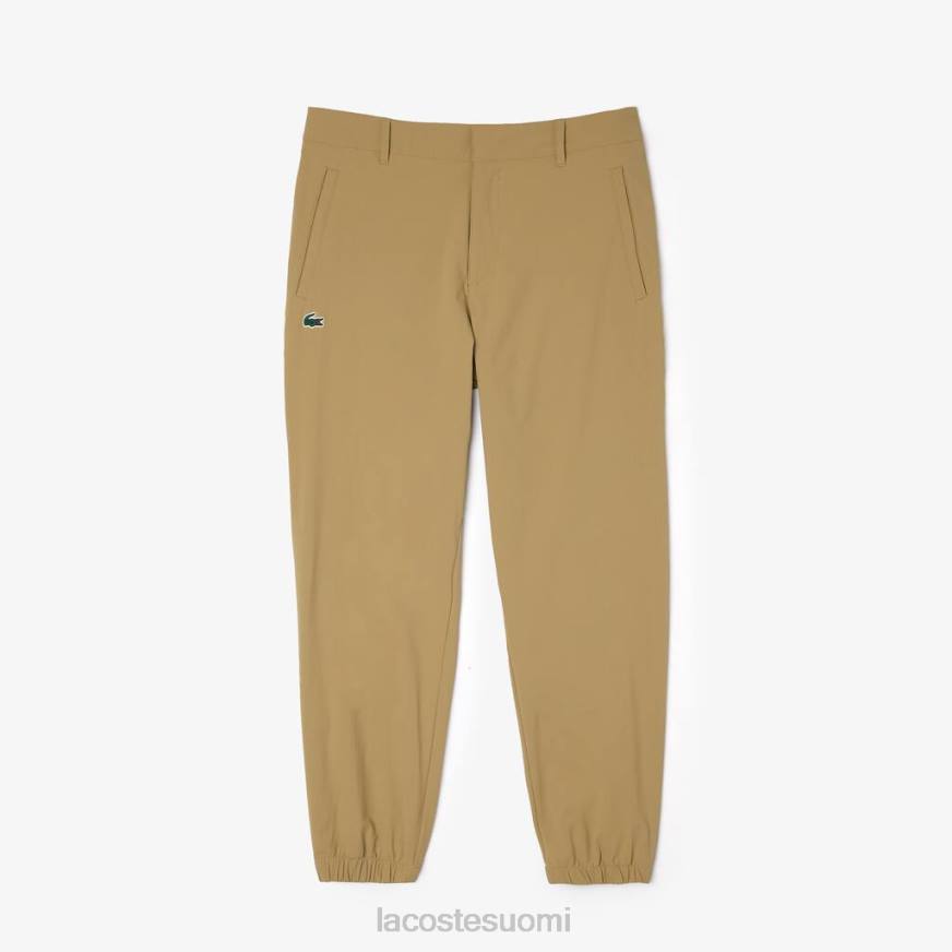 vaatetus Lacoste golf-kierrätyspolyesterihousut beige miehet VR26448