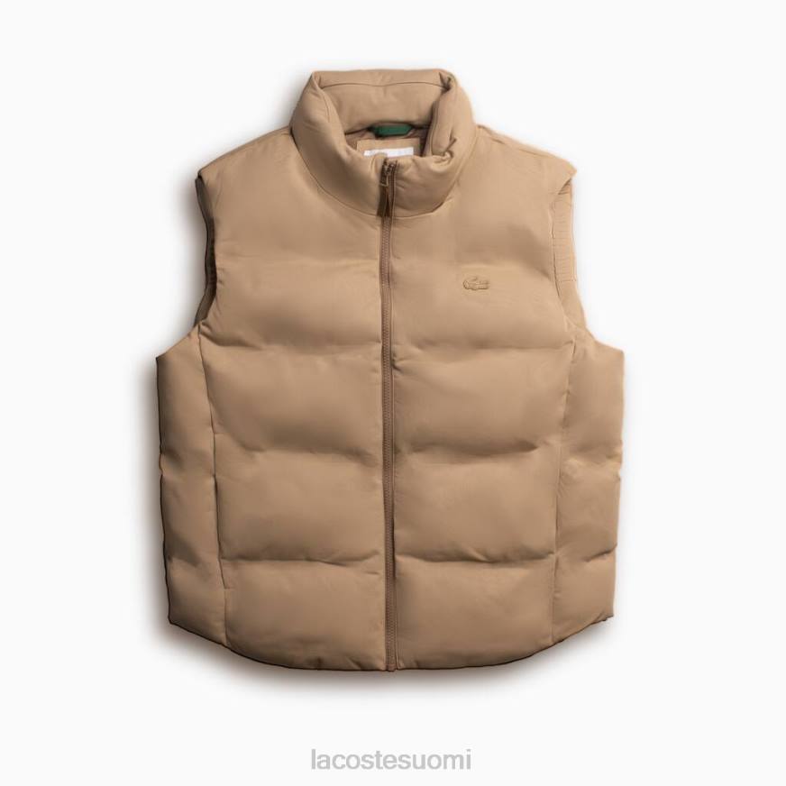 vaatetus Lacoste taitettava huppu liivi beige miehet VR261260