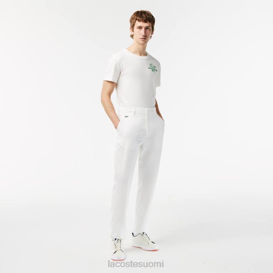 vaatetus Lacoste urheilullinen stretch-golf-chinot valkoinen miehet VR26421