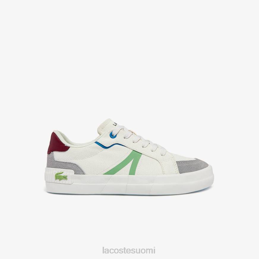 kenkiä Lacoste l004 canvas lenkkarit valkoinen & vaaleanvihreä naiset VR262755