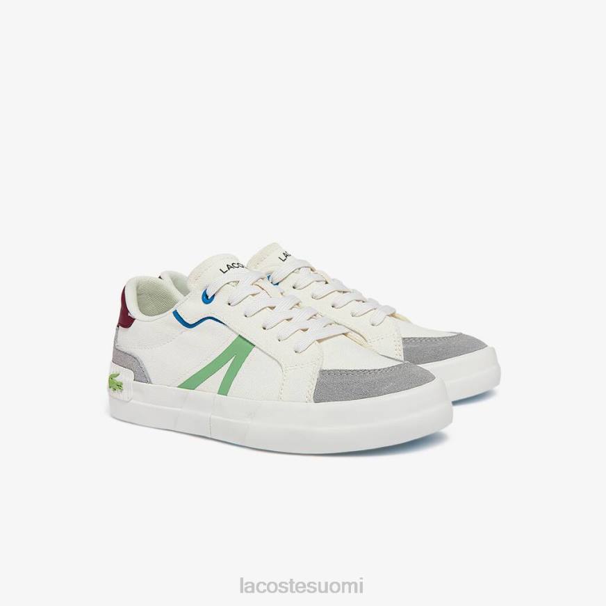 kenkiä Lacoste l004 canvas lenkkarit valkoinen & vaaleanvihreä naiset VR262755