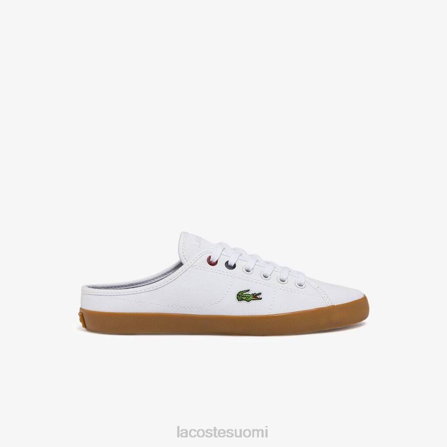 kenkiä Lacoste ziane mule canvas -lenkkarit valkoinen & purukumi naiset VR262732