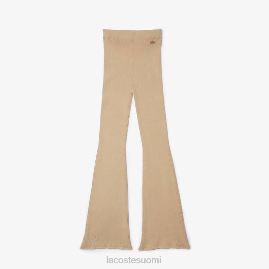 vaatetus Lacoste saumattomat uurretut leggingsit beige naiset VR262562