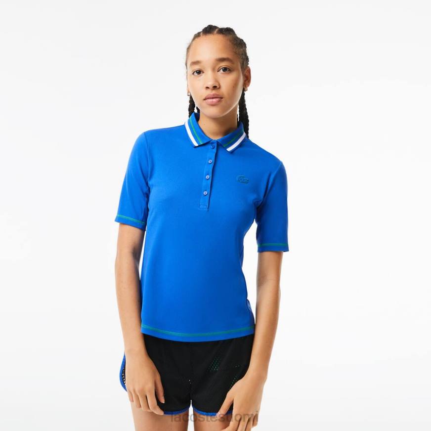 vaatetus Lacoste tennis ultra-dry pique poolo sininen naiset VR262367